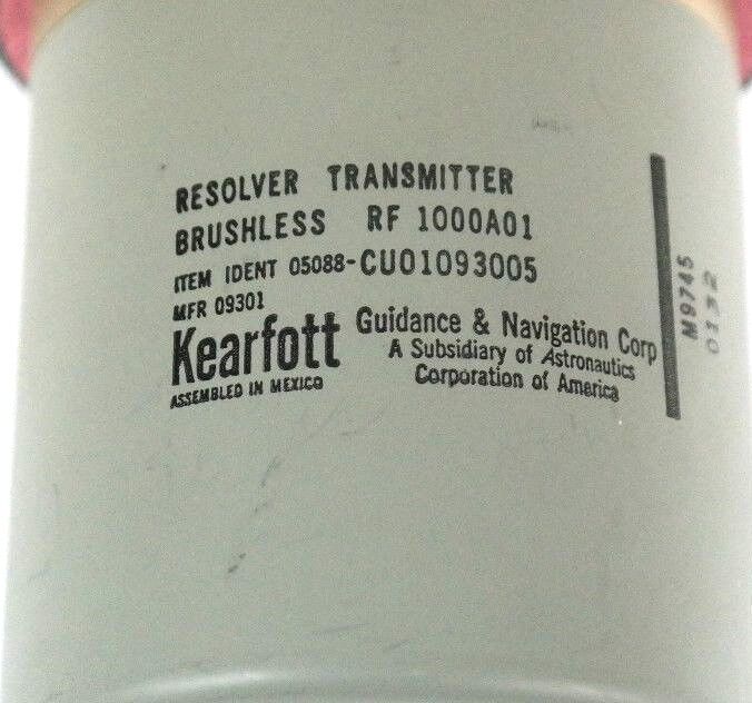 NEW BALDOR KEARFOTT 05088-CU01093005 RESOLVER TRANSMITTER RES00NV F113/2619