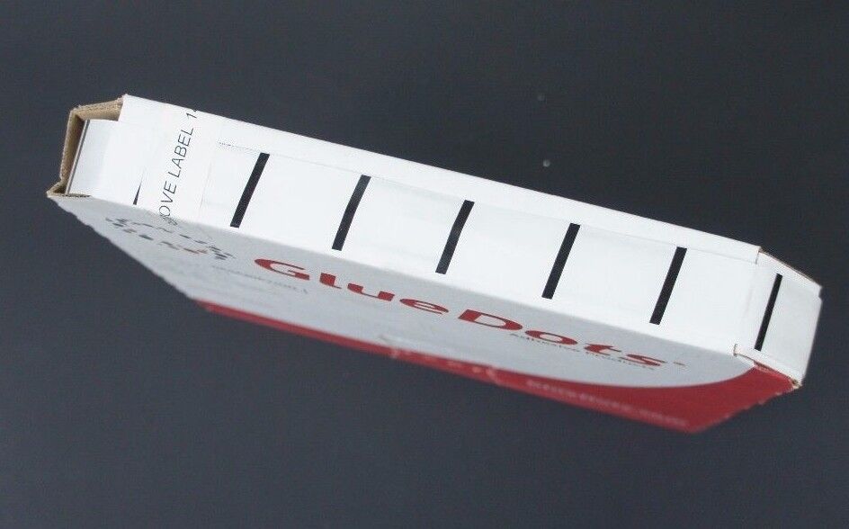 NIB GLUE DOTS XS41-604, 3/4" GLUE SQUARES 4,000 PATTERNS