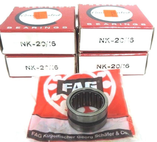 LOT OF 4 NIB CONSOLIDATED BEARINGS NK-20/16 BEARINGS 20MM ID 28MM OD 16MM WIDTH