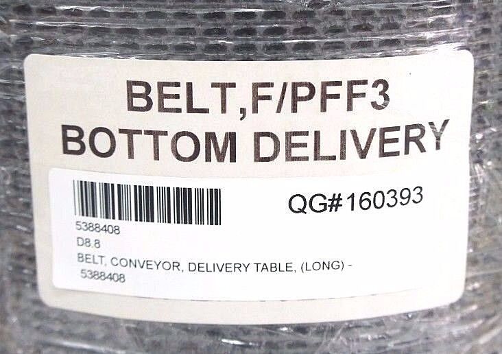 LOT OF 2 NEW HABASIT SAG-12E CONVEYOR BELTS 10" X 9' & 10" X 31" F/PFF3