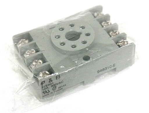 LOT OF 5 NEW POTTER & BRUMFIELD 27E891 RELAY BASES 10A, 300VAC, 94831C-E