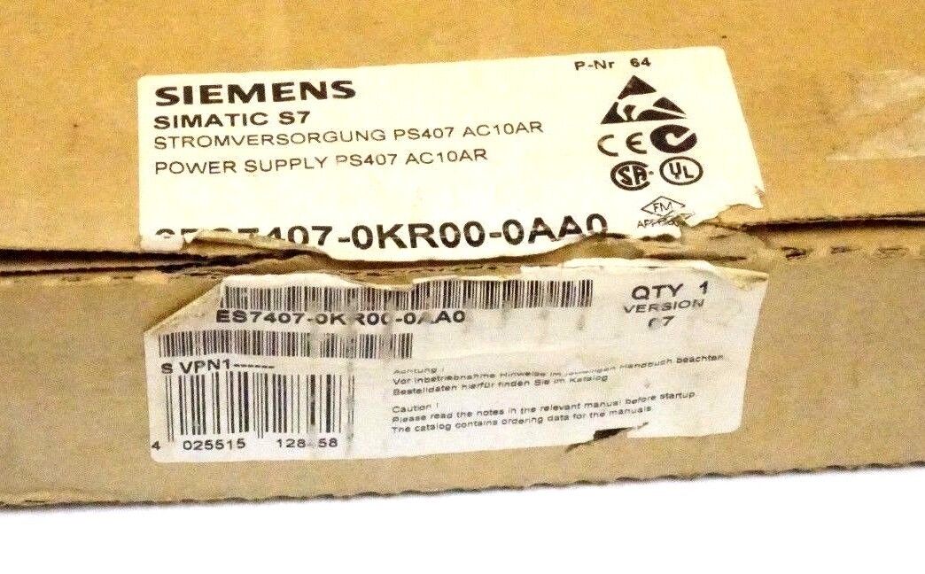 NEW SIEMENS 6ES7407-0KR00-0AA0 POWER SUPPLY MODULE PS407 6ES74070KR000A00