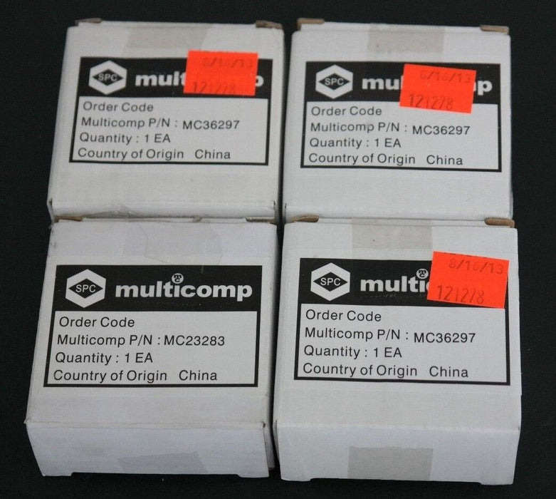 LOT OF 4 NIB SPC MULTICOMP MC36297 AXIAL FANS 12VDC, 0.074A