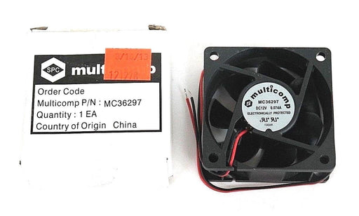 LOT OF 4 NIB SPC MULTICOMP MC36297 AXIAL FANS 12VDC, 0.074A