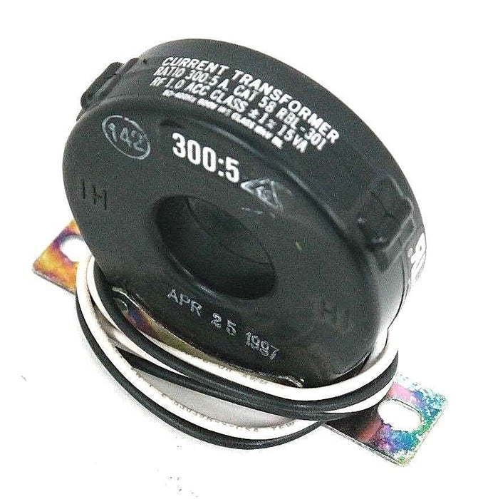 LOT OF 2 NEW FLEX-CORE 58 RBL-301 CURRENT TRANSFORMERS 300:5AMP, 600V, 50-400HZ