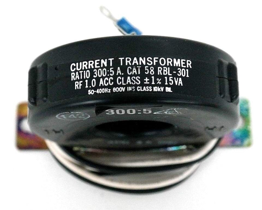 LOT OF 2 NEW FLEX-CORE 58 RBL-301 CURRENT TRANSFORMERS 300:5AMP, 600V, 50-400HZ