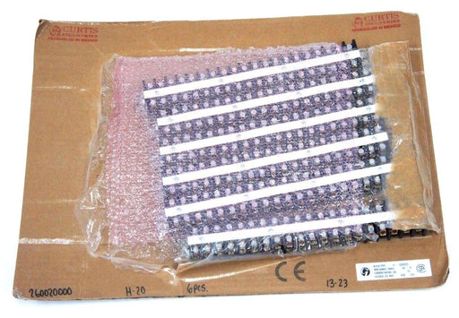 LOT OF 6 NIB CI CURTIS 260020000 BLOCK TYPE H-SERIES H-20, 600V, 75A, 16-4AWG