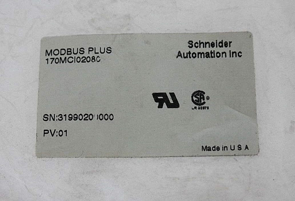 NEW SCHNEIDER MODIBUS PLUS 170MCI02080 DOUBLE-ENDED RJ45 CABLE 30FT PV:01