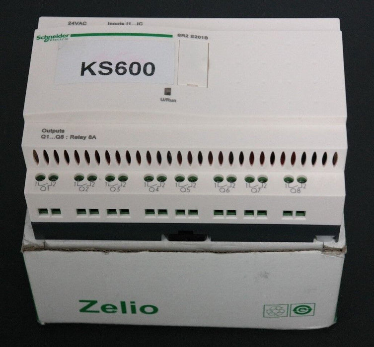 NIB SCHNEIDER SR2 E201B BASIC SMART RELAY LOGIC MODULE W/ CLOCK 054984 88960034