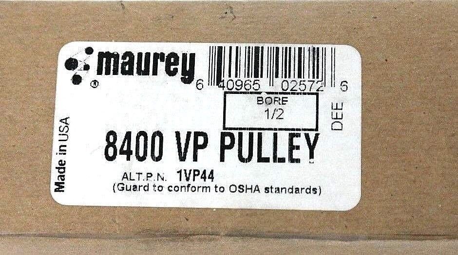 FACTORY SEALED MAUREY 8400 VP PULLEY 1VP44 BORE: 1/2''