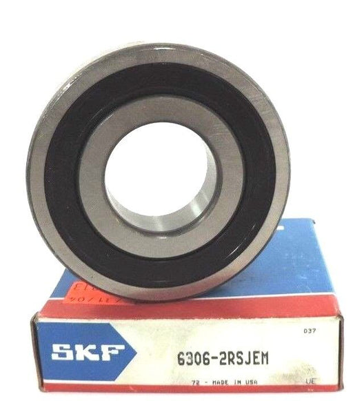 NIB SKF 6306-2RSJEM BEARING SINGLE ROW DUAL SEALED 30X72X19MM, 63062RSJEM