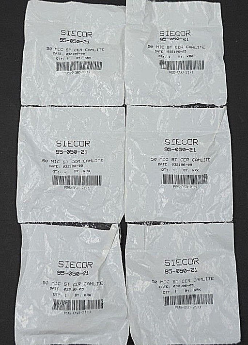 LOT OF 6 NEW SIECOR 95-050-21 50 MIC ST CER CAMLITE 9505021