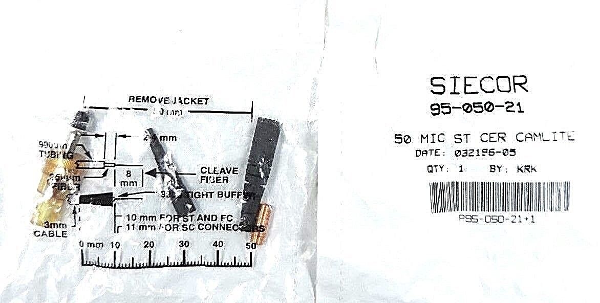 LOT OF 6 NEW SIECOR 95-050-21 50 MIC ST CER CAMLITE 9505021