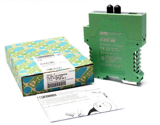 NIB PHOENIX CONTACT FL MC 10/100BASE-T/FO G1300 ST - 2708986 FO CONVERTER V/C 04