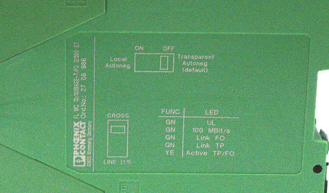 NIB PHOENIX CONTACT FL MC 10/100BASE-T/FO G1300 ST - 2708986 FO CONVERTER V/C 04