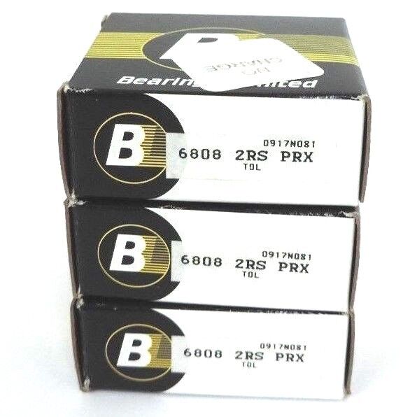 LOT OF 3 NIB BEARINGS LIMITED 6808 2RS PRX BEARINGS 68082RSPRX
