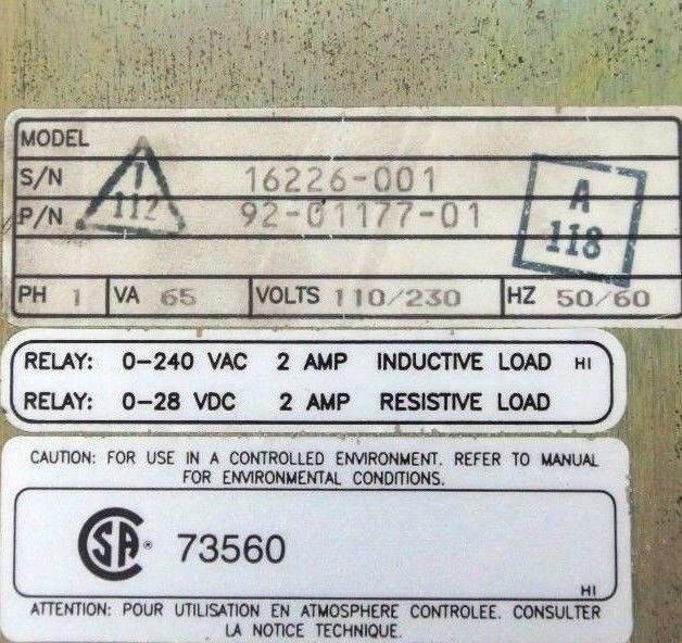 MODICON MM-PMD14T0C PANELMATE PLUS PM+ 3000C, 92-01177-01, 110/230V, 65VA, 50/60