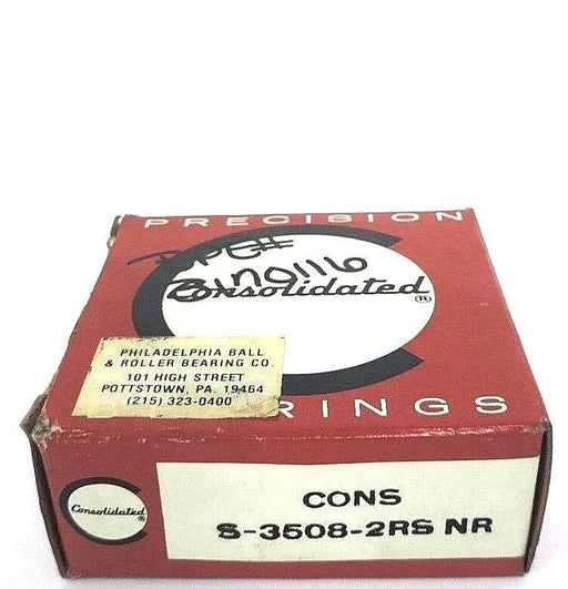 NIB CONSOLIDATED BEARINGS S-3508-2RSNR BALL BEARING 39X86X31MM S-3508-2RS NR