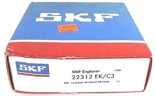 NIB SKF 22312 EK/C3 ROLLER BEARING SPHERICAL 2.544IN TAPERED BORE