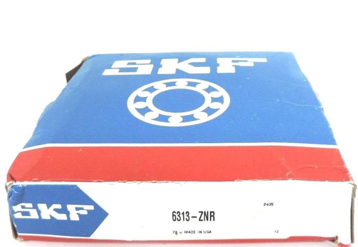 NIB SKF 6313-ZNR BALL BEARING 6313ZNR