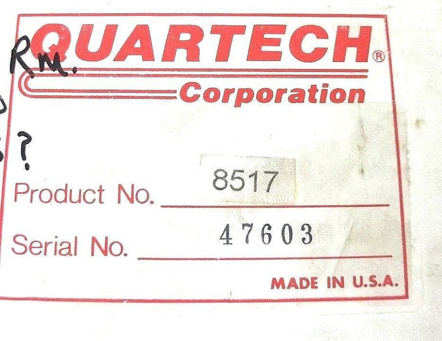 NIB QUARTECH 8517 SERIAL DATA MULTIPLEXER 120VAC, 50/60HZ W/ 8591-03 CABLE