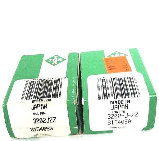 LOT OF 2 NIB INA 3202J2Z BALL BEARING 6154050
