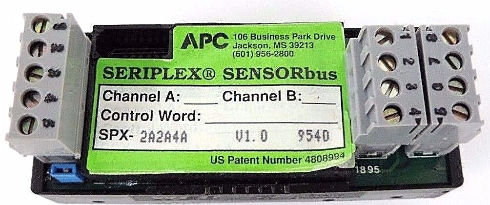 NIB SERIPLEX SPX-02A4A DISCRETE OUTPUT MODULE 2 OUTPUTS SPX02A4A, V1.0