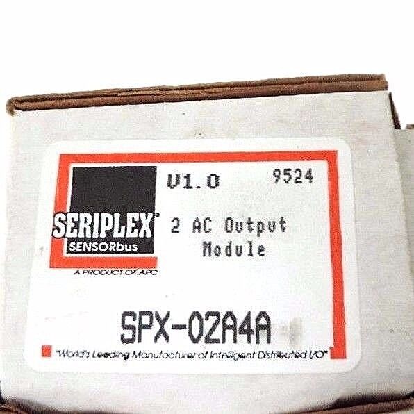 NIB SERIPLEX SPX-02A4A DISCRETE OUTPUT MODULE 2 OUTPUTS SPX02A4A, V1.0