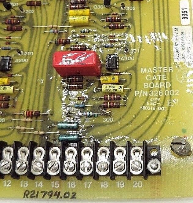 ROBICON P/N: 3626002 MASTER GATE BOARD 326002.02 REV. M