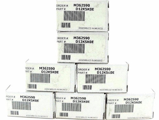 LOT OF 7 NIB OHMITE D12K5K0E WIREWOUND RESISTOR, 5KOHM, 12W, 10 PERCENT