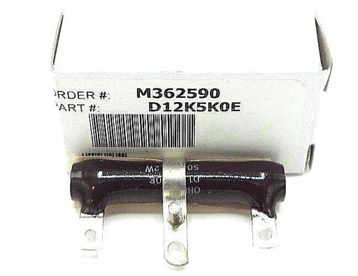 LOT OF 7 NIB OHMITE D12K5K0E WIREWOUND RESISTOR, 5KOHM, 12W, 10 PERCENT