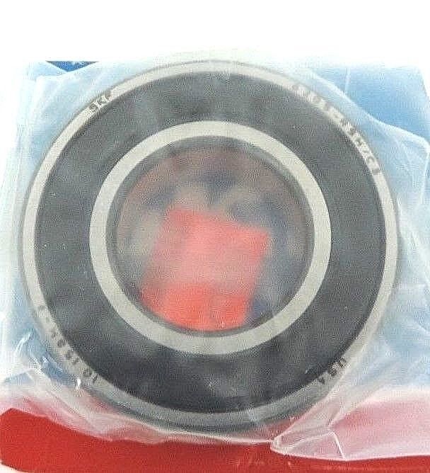 LOT OF 2 NEW SKF 6205RSJEM SINGLE ROW BALL BEARINGS 6205-RSJEM