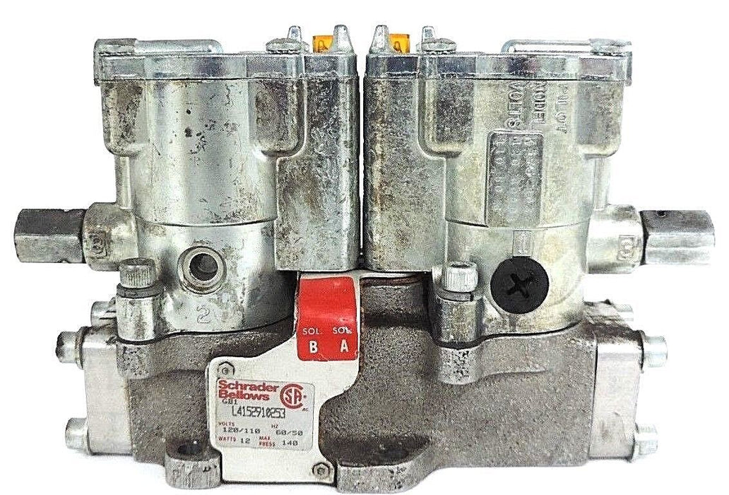 SCHRADER BELLOWS L4152910253 PNEUMATIC VALVE 110/220V, 50/60HZ, 12WATT, 140PSI