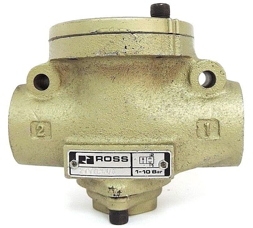 NEW ROSS 2771B6011 VALVE 1-10 BAR 1 OT 2W NC L INT PQUEEN