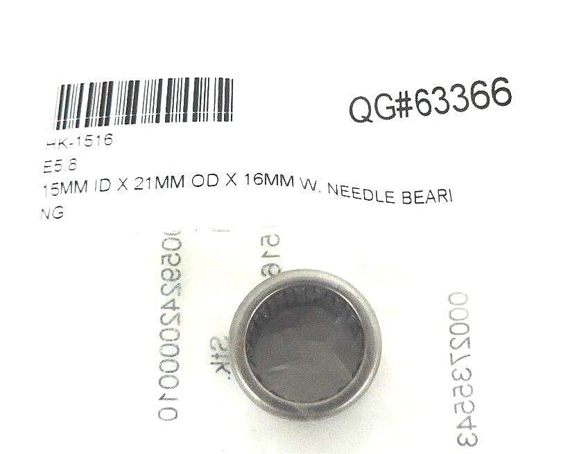 NEW INA HK1516-B BEARING NEEDLE ROLLER DRAWN CUP 15X21X16MM, HK1516B