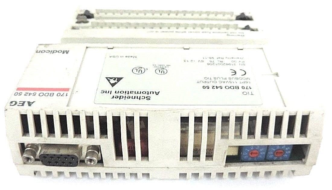 SCHNEIDER MODICON 170BDO54250 MODBUS PLUS TIO 16PT, 115VAC, PV: 00, RL: 75