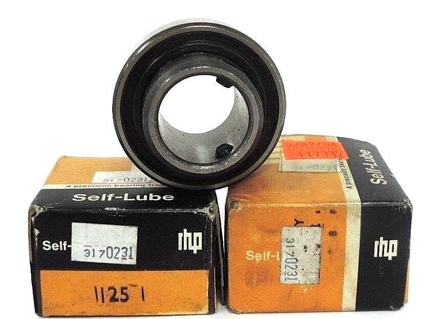 LOT OF 2 NIB RHP 1125-1 SELF LUBE BEARINGS 11251