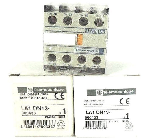 LOT OF 3 NEW TELEMECANIQUE LA1DN13 INST. CONTACT BLOCKS 060433, LA1-DN13