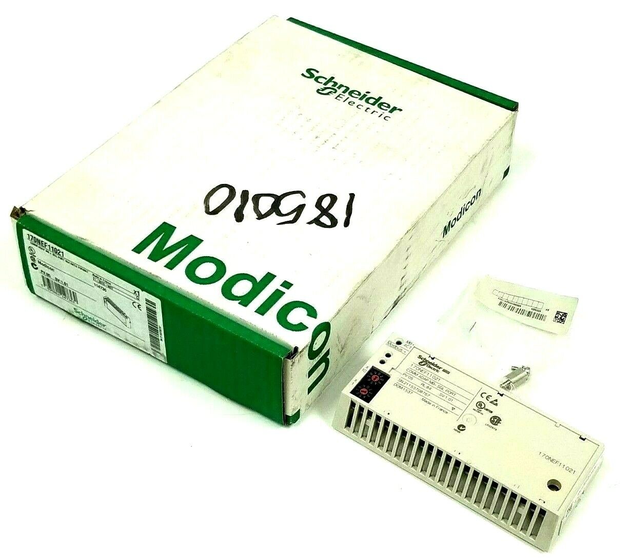 NIB SCHNEIDER 170NEF11021 COMMUNICATION ADAPTER MB + SGL PORT 984 FORMAT 114736