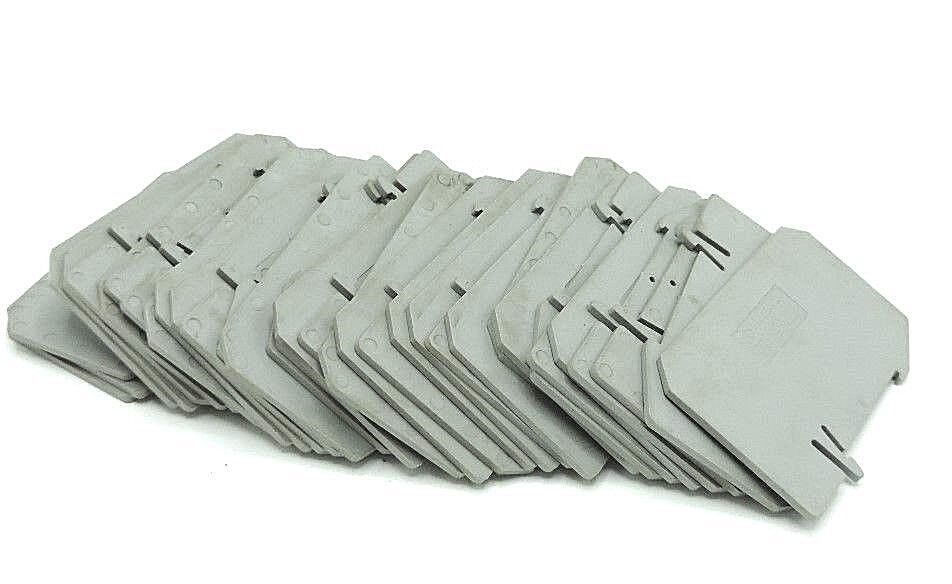 LOT OF 35 NEW PHOENIX CONTACT ATP-ZFK6 PLATE PARTITION GRAY ATPZFK6