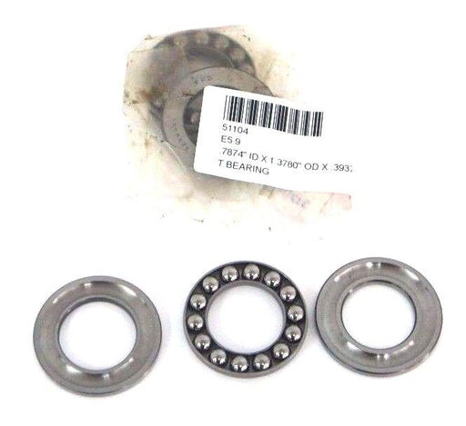 LOT OF 2 NIB FAG 51104 TRUST BEARINGS .7874'' ID X 1.3780'' OD X .3937'' W