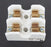LOT OF 2 NEW BUSS 1976-2 CERAMIC FUSE HOLDERS 30A, 700V, 19762
