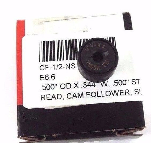 LOT OF 2 NEW MCGILL EMERSON CF-1/2-NS CAM FOLLOWER LUBRI-DISC