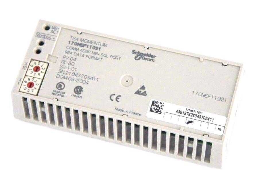 NIB SCHNEIDER MODICON 170NEF11021 COMM ADAP MB+ SGL PORT PV: 04, SV: 1.01