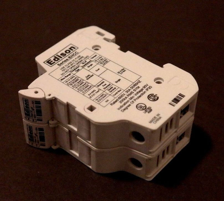 EDISON EHCC FUSEHOLDER 2-FUSE, 600V, 30A, 50/60HZ