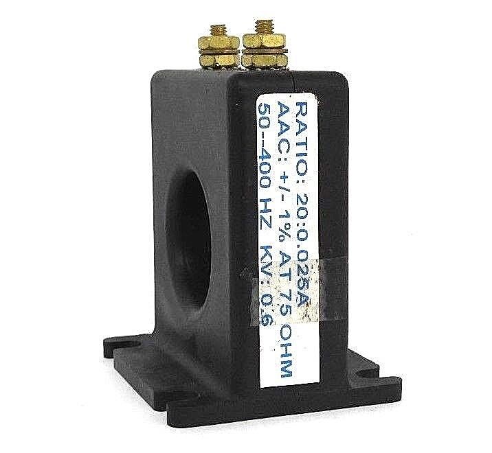 NEW AMERICAN AUTOGARD E-CT-020 TRANSFORMER RATIO: 20:0.025A, 50-400HZ, KV: 0.6