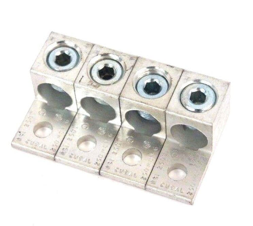 BOX OF 4 NEW NSI 250T CONNECTORS SINGLE LUG-AL DUAL RATED