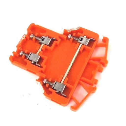 LOT OF 16 NEW ALLEN BRADLEY 1492-H2OR TERMINAL BLOCKS SER B, ORANGE, 1492H2OR