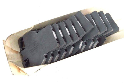 LOT OF 10 NEW ALLEN BRADLEY 1492-H2GY TERMINAL BLOCKS SER B, GREY, 1492H2GY