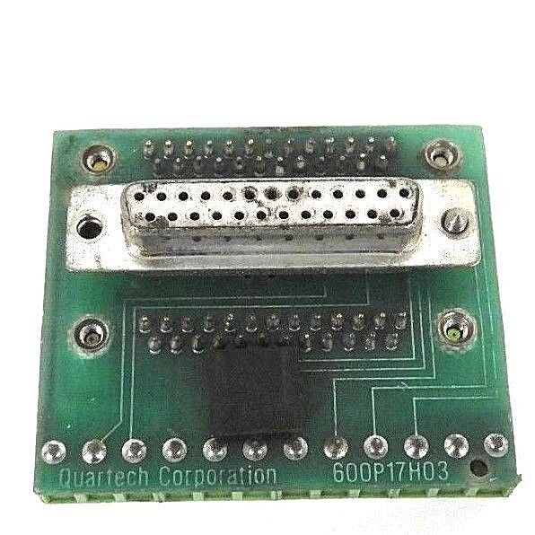 QUARTECH 600P17H03 CIRCUIT BOARD W/ CONNECTORS